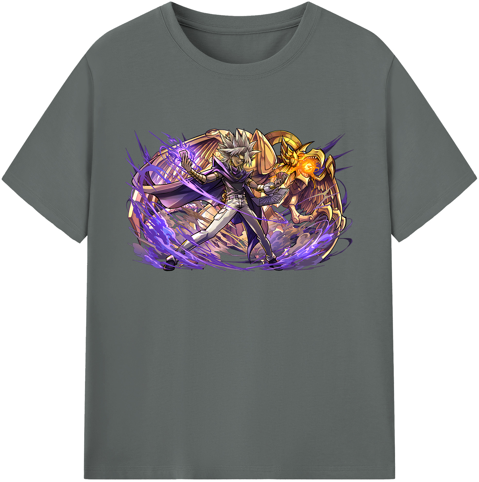 遊☆戯☆王 Yu-Gi-Oh! 綿100％ メンズ半袖Tシャツ｜肌触りやわらか＆通気性